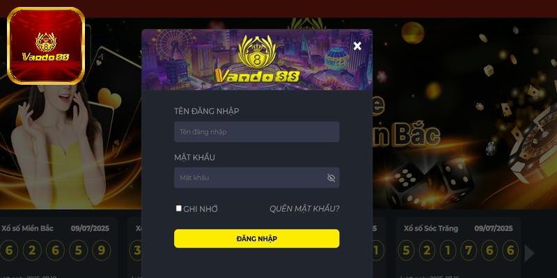 Cập nhật các thao tác đăng nhập Vando88 nhanh chóng an toàn nhất