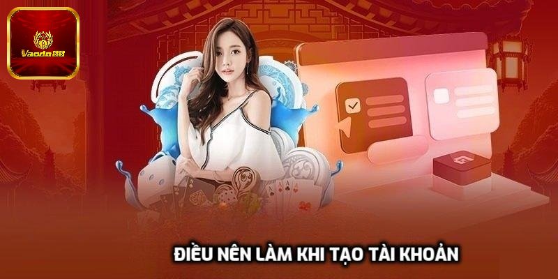 Điều nên làm khi tạo tài khoản