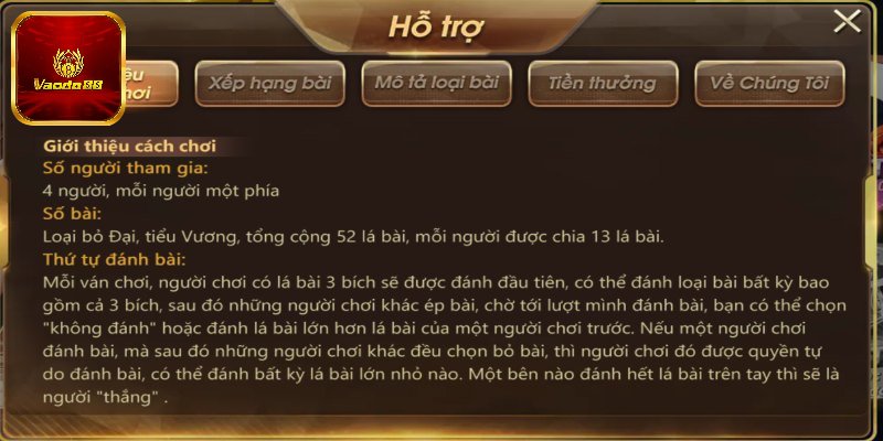 Luật chơi cơ bản dễ áp dụng cho tân thủ