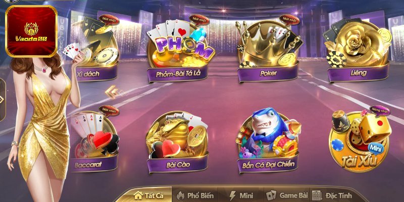 Sơ lược dữ liệu về sảnh game bài Vando88