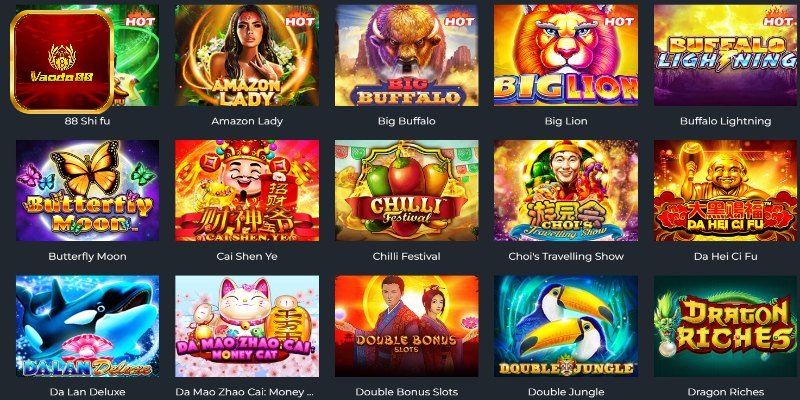 Tổng hợp các tựa game slot nổ hũ hot hit tại nhà cái