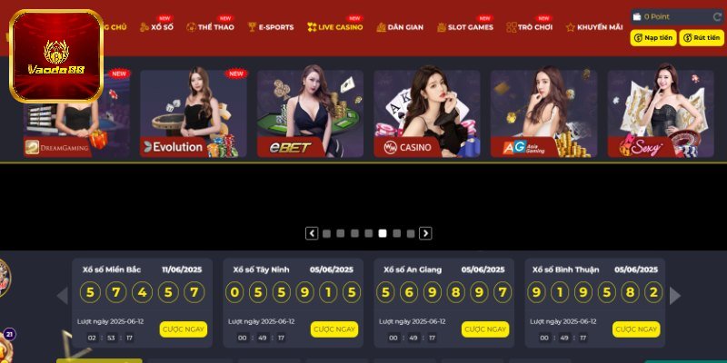 Tổng quan sơ lược về live casino Vando88